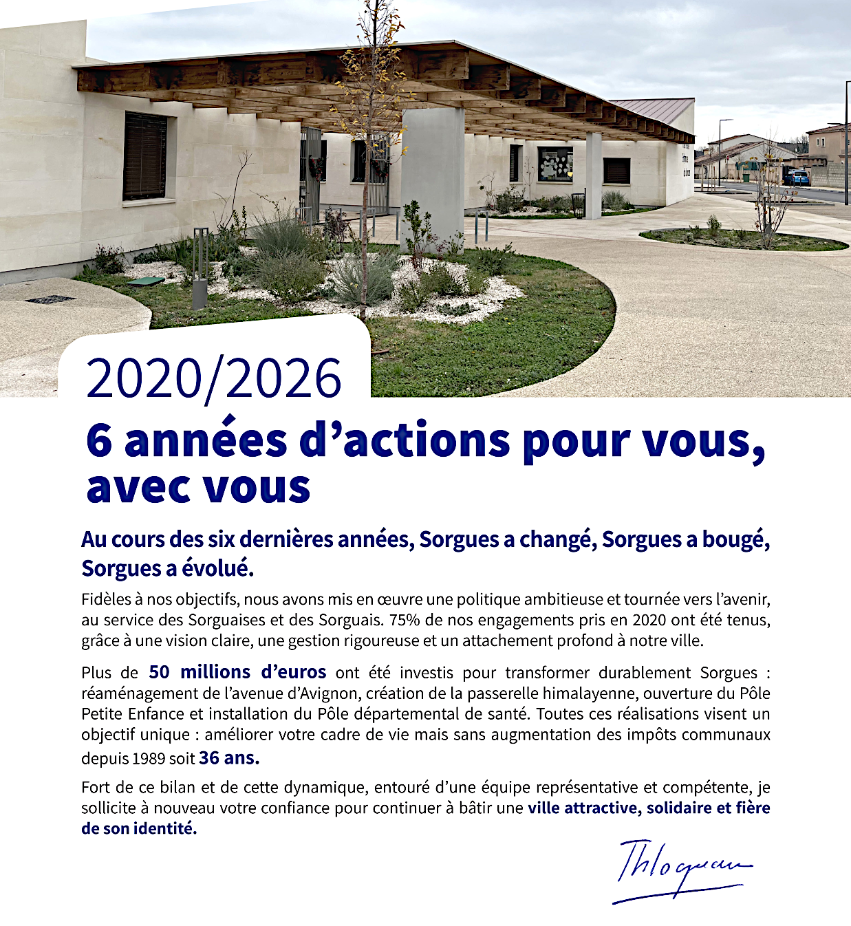 Thierry Lagneau Sorgues Notre bilan